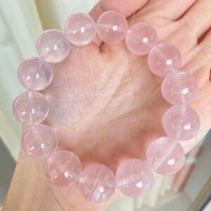 Natural Gemstone Adjustable Bracelet Love Rose Quartz
