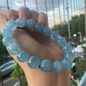 Natural Gemstone Adjustable Bracelet Aquamarine