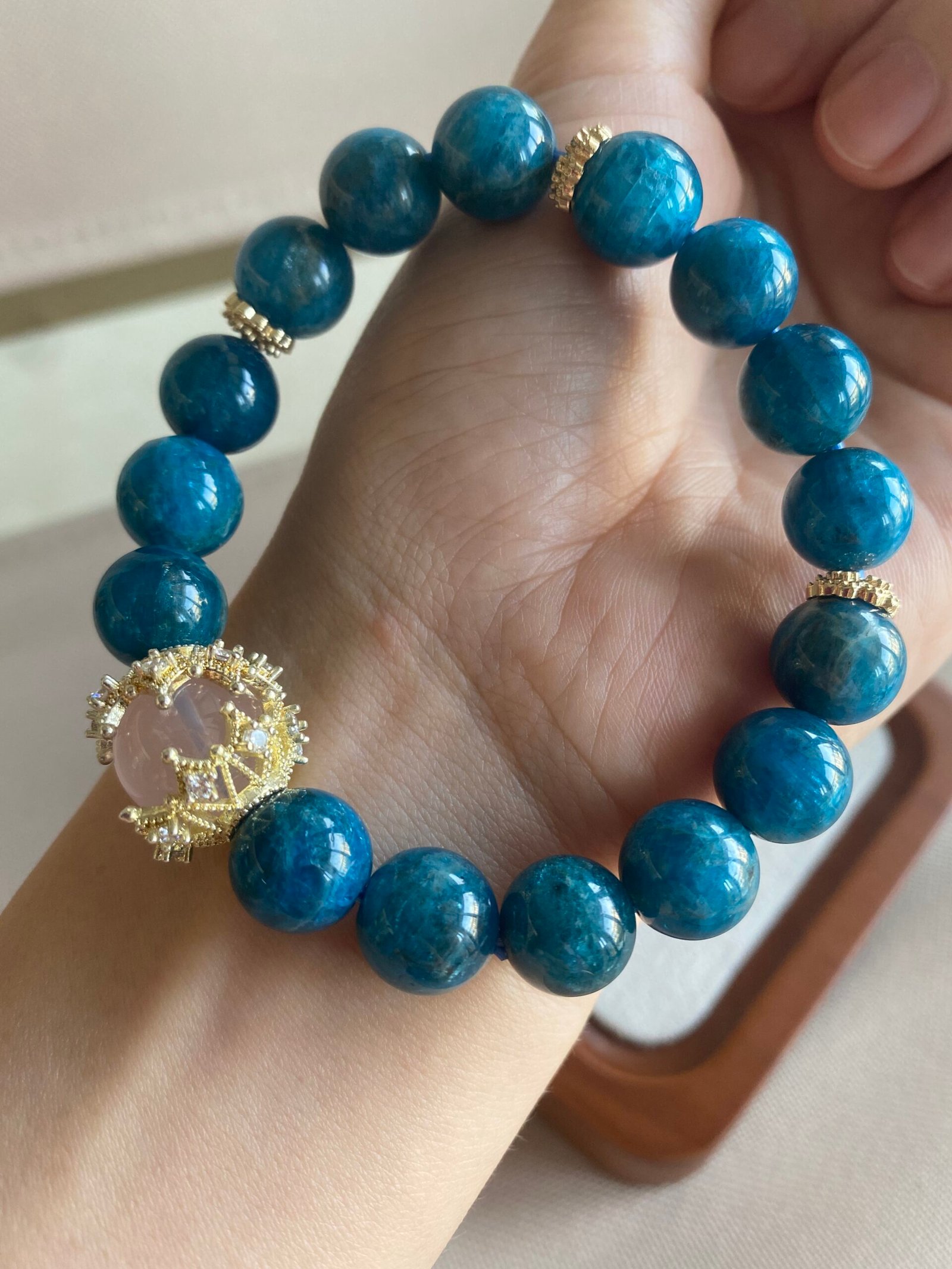 Natural Gemstone Adjustable Bracelet DIY Natural Stone - Image 3