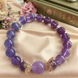 Natural Gemstone Adjustable Bracelet Amethyst