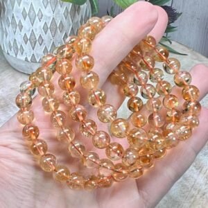 Natural Gemstone Adjustable Bracelet Citrine