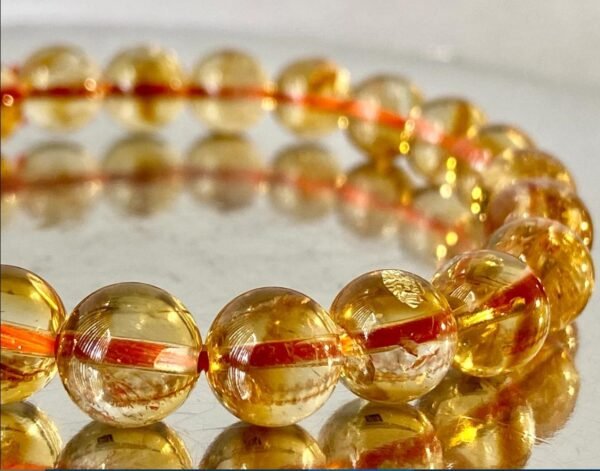 Natural Gemstone Adjustable Bracelet Citrine - Image 3